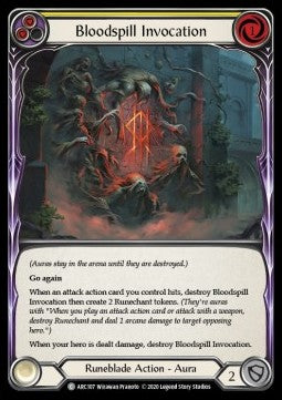 Bloodspill Invocation (Yellow) (Normal) - Arcane Rising - Unlimited (Common) [ARC-U-ARC107]
