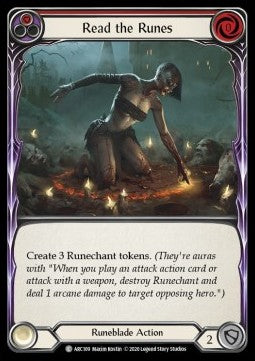 Read the Runes (Red) (Rainbow Foil) - Arcane Rising - Unlimited (Common) [ARC-U-ARC109]