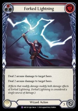 Forked Lightning (Rainbow Foil) - Arcane Rising - Unlimited (Super Rare) [ARC-U-ARC120]