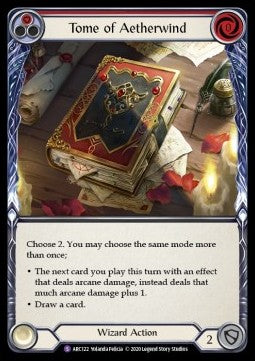Tome of Aetherwind (Rainbow Foil) - Arcane Rising - Unlimited (Super Rare) [ARC-U-ARC122]