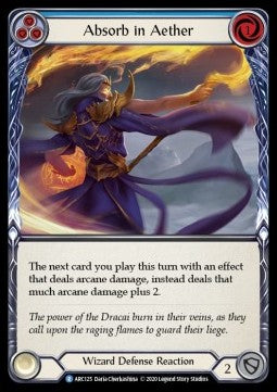 Absorb in Aether (Blue) (Normal) - Arcane Rising - Unlimited (Rare) [ARC-U-ARC125]