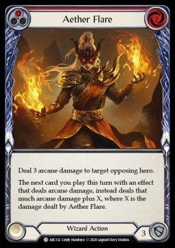 Aether Flare (Red) (Rainbow Foil) - Arcane Rising - Unlimited (Common) [ARC-U-ARC132]