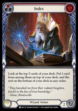 Index (Red) (Normal) - Arcane Rising - Unlimited (Common) [ARC-U-ARC135]