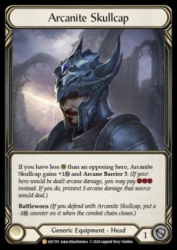 Arcanite Skullcap (Rainbow Foil) - Arcane Rising - Unlimited (Legendary) [ARC-U-ARC150]