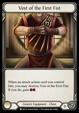 Vest of the First Fist (Rainbow Foil) - Arcane Rising - Unlimited (Common) [ARC-U-ARC152]