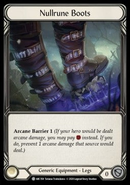 Nullrune Boots (Rainbow Foil) - Arcane Rising - Unlimited (Common) [ARC-U-ARC158]