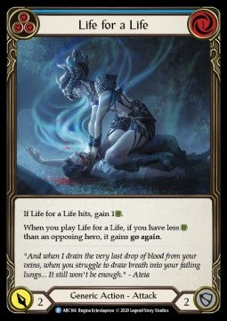 Life for a Life (Blue) (Rainbow Foil) - Arcane Rising - Unlimited (Rare) [ARC-U-ARC166]