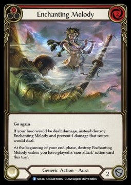 Enchanting Melody (Red) (Rainbow Foil) - Arcane Rising - Unlimited (Rare) [ARC-U-ARC167]