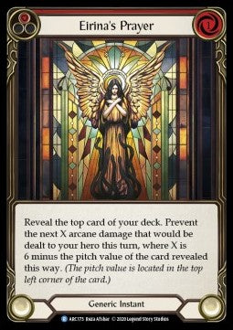 Eirina's Prayer (Red) (Normal) - Arcane Rising - Unlimited (Rare) [ARC-U-ARC173]