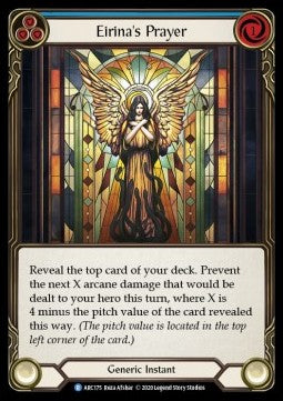 Eirina's Prayer (Blue) (Rainbow Foil) - Arcane Rising - Unlimited (Rare) [ARC-U-ARC175]