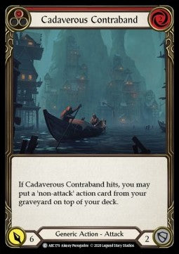Cadaverous Contraband (Red) (Rainbow Foil) - Arcane Rising - Unlimited (Common) [ARC-U-ARC179]
