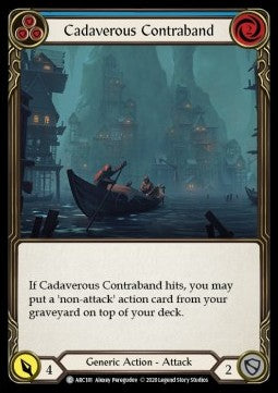 Cadaverous Contraband (Blue) (Rainbow Foil) - Arcane Rising - Unlimited (Common) [ARC-U-ARC181]