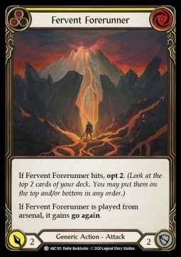 Fervent Forerunner (Yellow) (Rainbow Foil) - Arcane Rising - Unlimited (Common) [ARC-U-ARC183]