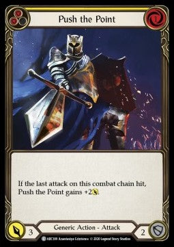 Push the Point (Yellow) (Normal) - Arcane Rising - Unlimited (Common) [ARC-U-ARC189]