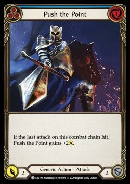 Push the Point (Blue) (Normal) - Arcane Rising - Unlimited (Common) [ARC-U-ARC190]