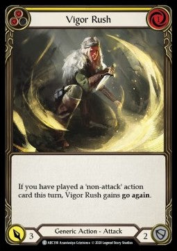 Vigor Rush (Yellow) (Normal) - Arcane Rising - Unlimited (Common) [ARC-U-ARC198]