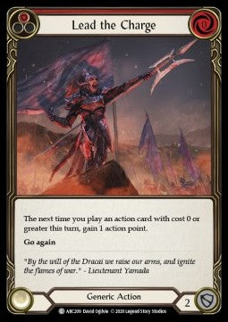Lead the Charge (Red) (Rainbow Foil) - Arcane Rising - Unlimited (Common) [ARC-U-ARC209]