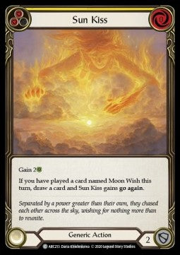 Sun Kiss  (Yellow) (Rainbow Foil) - Arcane Rising - Unlimited (Common) [ARC-U-ARC213]