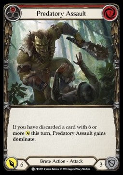 Predatory Assault (Red) (Normal) - Crucible of War - First (Common) [CRU-F-CRU013]
