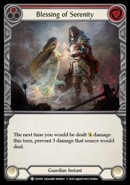 Blessing of Serenity (Red) (Normal) - Crucible of War - First (Common) [CRU-F-CRU041]