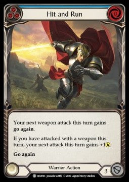 Hit and Run (Blue) (Normal) - Crucible of War - First (Common) [CRU-F-CRU093]
