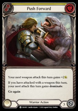 Push Forward (Yellow) (Normal) - Crucible of War - First (Common) [CRU-F-CRU095]