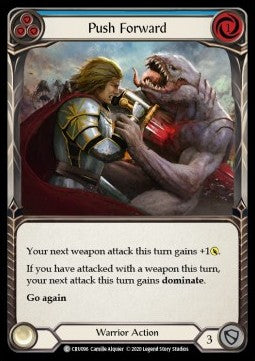 Push Forward (Blue) (Normal) - Crucible of War - First (Common) [CRU-F-CRU096]