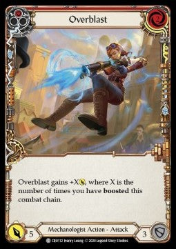 Overblast (Red) (Rainbow Foil) - Crucible of War - First (Common) [CRU-F-CRU112]
