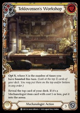 Teklovossen's Workshop (Yellow) (Rainbow Foil) - Crucible of War - First (Common) [CRU-F-CRU116]