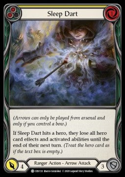 Sleep Dart (Yellow) (Rainbow Foil) - Crucible of War - First (Common) [CRU-F-CRU133]