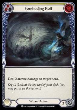 Foreboding Bolt (Yellow) (Normal) - Crucible of War - First (Common) [CRU-F-CRU169]