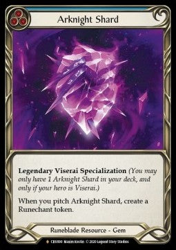Arknight Shard (Cold Foil) - Crucible of War - First (Fabled) [CRU-F-CRU000]