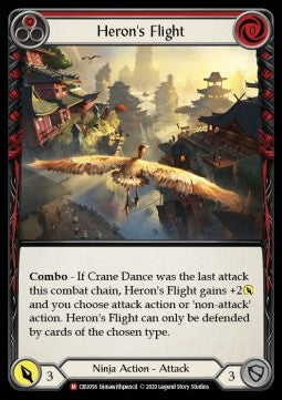 Heron's Flight (Rainbow Foil) - Crucible of War - First (Majestic) [CRU-F-CRU056]