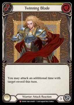 Twinning Blade (Extended Art) (Extended Art Rainbow Foil) - Crucible of War - First (Majestic) [CRU-F-CRU082]