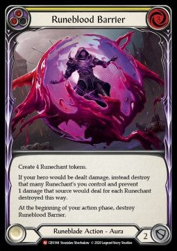 Runeblood Barrier (Normal) - Crucible of War - First (Majestic) [CRU-F-CRU144]
