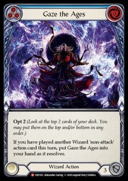 Gaze the Ages (Rainbow Foil) - Crucible of War - First (Majestic) [CRU-F-CRU163]