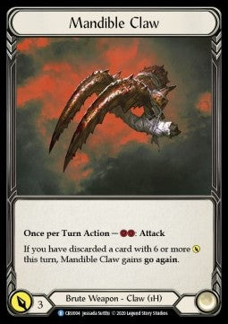 Mandible Claw (Normal) - Crucible of War - First (Rare) [CRU-F-CRU004]
