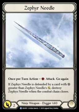 Zephyr Needle (Normal) - Crucible of War - First (Rare) [CRU-F-CRU051]