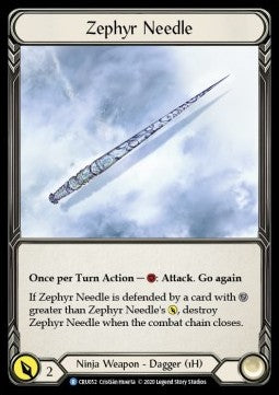 Zephyr Needle (Normal) - Crucible of War - First (Rare) [CRU-F-CRU052]