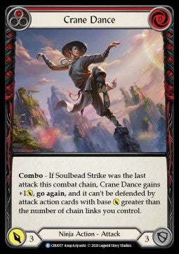 Crane Dance (Red) (Rainbow Foil) - Crucible of War - First (Rare) [CRU-F-CRU057]