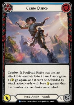 Crane Dance (Blue) (Rainbow Foil) - Crucible of War - First (Rare) [CRU-F-CRU059]
