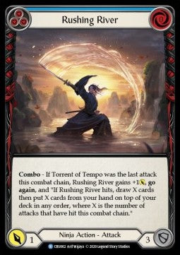 Rushing River (Blue) (Normal) - Crucible of War - First (Rare) [CRU-F-CRU062]