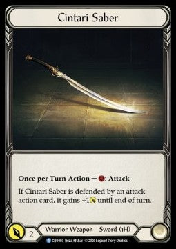 Cintari Saber (Normal) - Crucible of War - First (Rare) [CRU-F-CRU080]
