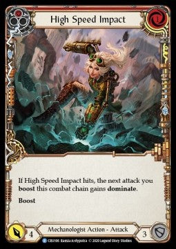 High Speed Impact (Red) (Normal) - Crucible of War - First (Rare) [CRU-F-CRU106]
