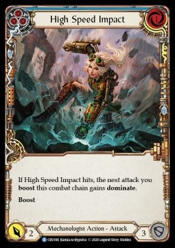 High Speed Impact (Blue) (Normal) - Crucible of War - First (Rare) [CRU-F-CRU108]