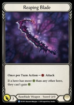 Reaping Blade (Normal) - Crucible of War - First (Rare) [CRU-F-CRU140]