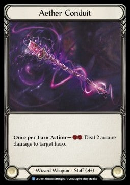 Aether Conduit (Cold Foil) - Crucible of War - First (Rare) [CRU-F-CRU160]