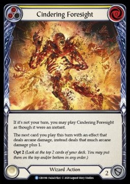 Cindering Foresight (Yellow) (Normal) - Crucible of War - First (Rare) [CRU-F-CRU166]