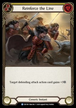Reinforce the Line (Yellow) (Rainbow Foil) - Crucible of War - First (Rare) [CRU-F-CRU190]