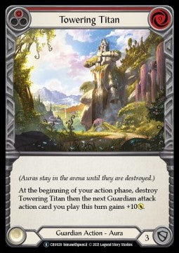Towering Titan (Red) (Rainbow Foil) - Crucible of War - Unlimited (Rare) [CRU-U-CRU029]